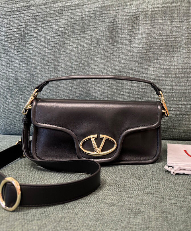 Valentino Vlogo 1960 Nappa Leather Medium Shoulder Bag